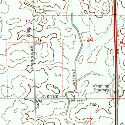 United States Geological Survey Leroy, IN (1969, 24000-Scale) digital map