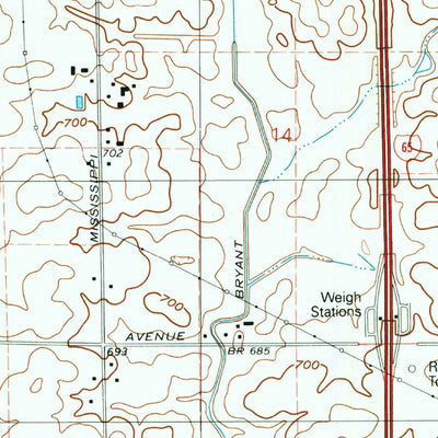 United States Geological Survey Leroy, IN (1992, 24000-Scale) digital map