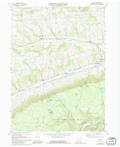 United States Geological Survey Leroy, PA (1969, 24000-Scale) digital map
