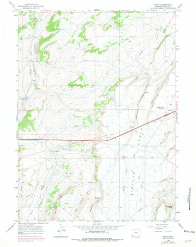 United States Geological Survey Leroy, WY (1965, 24000-Scale) digital map