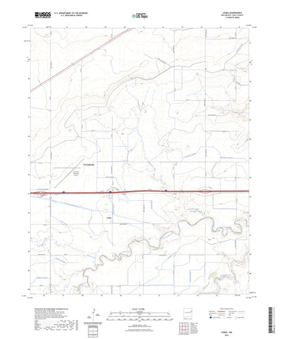 United States Geological Survey Lesbia, NM (2023, 24000-Scale) digital map