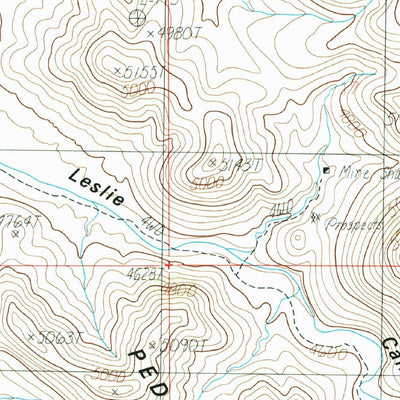 United States Geological Survey Leslie Canyon, AZ (1986, 24000-Scale) digital map