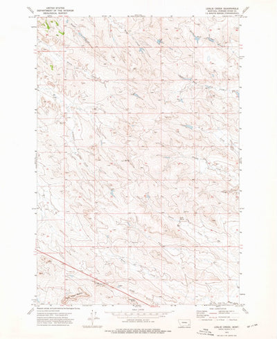 United States Geological Survey Leslie Creek, MT (1973, 24000-Scale) digital map