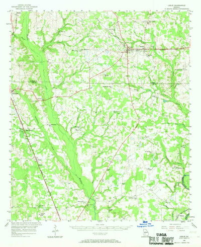United States Geological Survey Leslie, GA (1956, 62500-Scale) digital map
