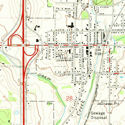 United States Geological Survey Leslie, MI (1970, 24000-Scale) digital map