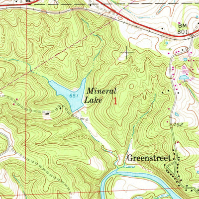 United States Geological Survey Leslie, MO (1966, 24000-Scale) digital map
