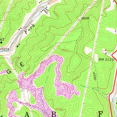 United States Geological Survey Lester, WV (1967, 24000-Scale) digital map