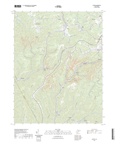 United States Geological Survey Lester, WV (2023, 24000-Scale) digital map