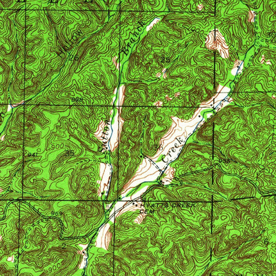 United States Geological Survey Lesterville, MO (1943, 62500-Scale) digital map