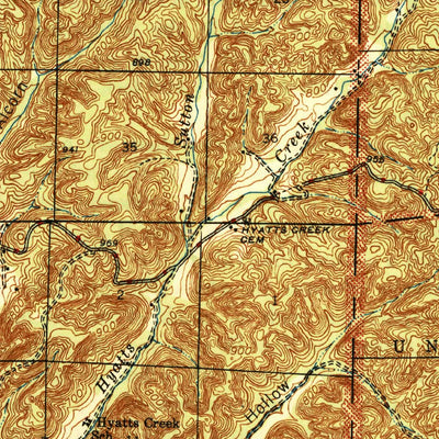 United States Geological Survey Lesterville, MO (1946, 62500-Scale) digital map