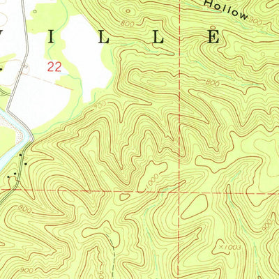 United States Geological Survey Lesterville, MO (1968, 24000-Scale) digital map