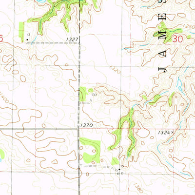 United States Geological Survey Lesterville, SD (1978, 24000-Scale) digital map