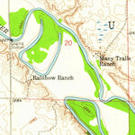 United States Geological Survey Letcher NE, SD (1957, 24000-Scale) digital map