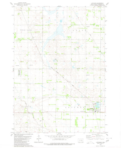 United States Geological Survey Letcher, SD (1979, 24000-Scale) digital map