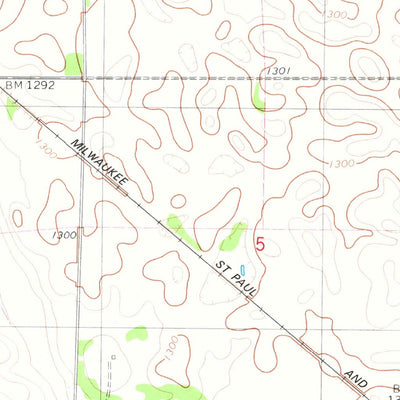 United States Geological Survey Letcher, SD (1979, 24000-Scale) digital map