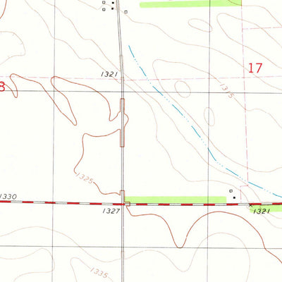 United States Geological Survey Letcher SW, SD (1979, 24000-Scale) digital map