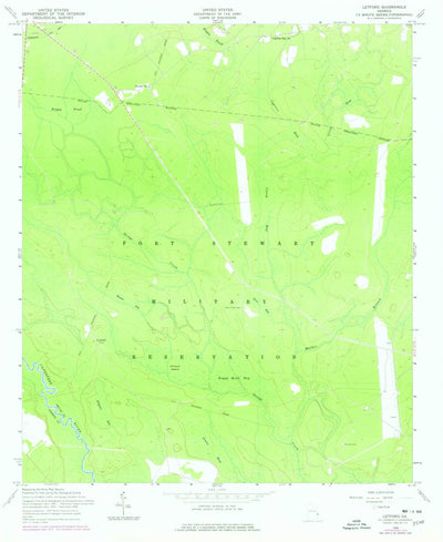 United States Geological Survey Letford, GA (1958, 24000-Scale) digital map