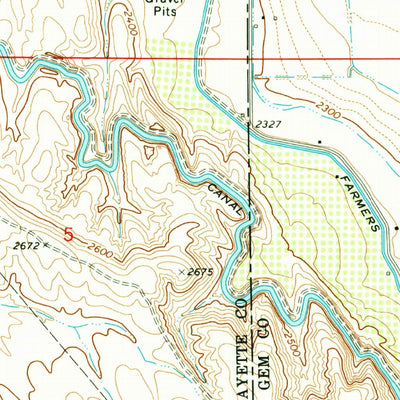 United States Geological Survey Letha, ID (1971, 24000-Scale) digital map