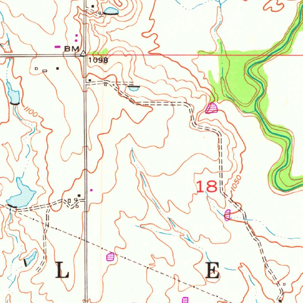 Letitia, OK (1956, 24000-Scale) Map by United States Geological Survey ...