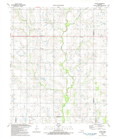 United States Geological Survey Letitia, OK (1991, 24000-Scale) digital map