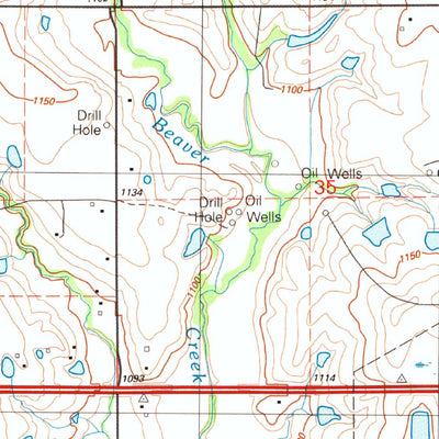 United States Geological Survey Letitia, OK (1991, 24000-Scale) digital map