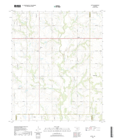 United States Geological Survey Letitia, OK (2018, 24000-Scale) digital map