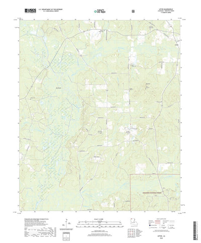 United States Geological Survey Leton, LA (2020, 24000-Scale) digital map