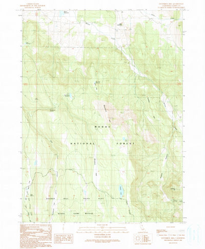 United States Geological Survey Letterbox Hill, CA (1990, 24000-Scale) digital map
