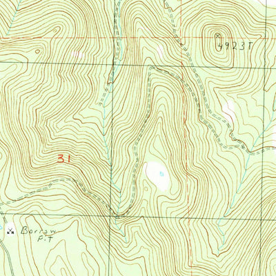 United States Geological Survey Letterbox Hill, CA (1990, 24000-Scale) digital map