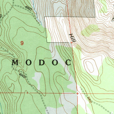 United States Geological Survey Letterbox Hill, CA (1993, 24000-Scale) digital map