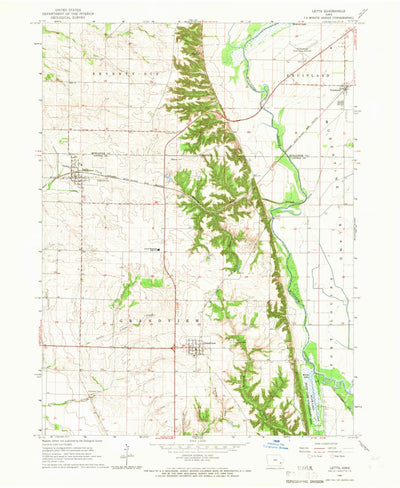 United States Geological Survey Letts, IA (1965, 24000-Scale) digital map