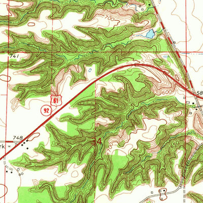 United States Geological Survey Letts, IA (1965, 24000-Scale) digital map