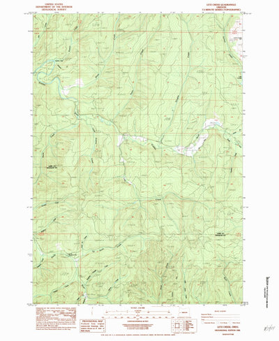 United States Geological Survey Letz Creek, OR (1984, 24000-Scale) digital map