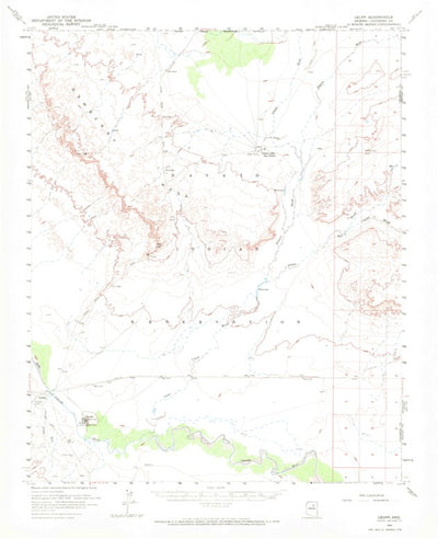 United States Geological Survey Leupp, AZ (1955, 62500-Scale) digital map