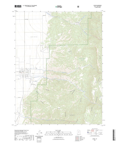 United States Geological Survey Levan, UT (2023, 24000-Scale) digital map