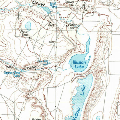 United States Geological Survey Levelland, TX (1985, 100000-Scale) digital map