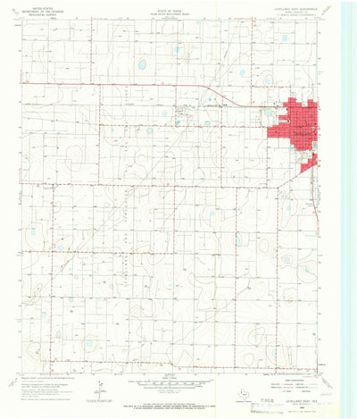 United States Geological Survey Levelland West, TX (1965, 24000-Scale) digital map