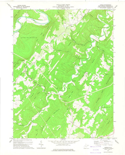 United States Geological Survey Levels, WV (1973, 24000-Scale) digital map