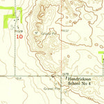 United States Geological Survey Leverich, ND (1954, 24000-Scale) digital map