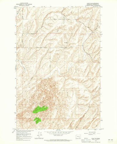 United States Geological Survey Levey NE, WA (1964, 24000-Scale) digital map