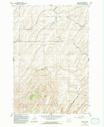 United States Geological Survey Levey NE, WA (1991, 24000-Scale) digital map