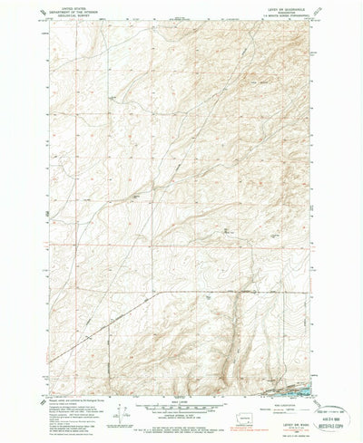United States Geological Survey Levey SW, WA (1964, 24000-Scale) digital map