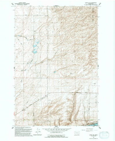 United States Geological Survey Levey SW, WA (1991, 24000-Scale) digital map