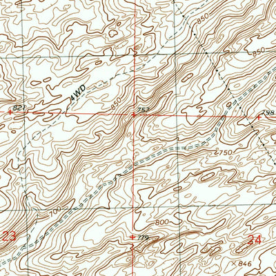 United States Geological Survey Levey SW, WA (1991, 24000-Scale) digital map