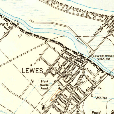 United States Geological Survey Lewes, DE (1944, 24000-Scale) digital map