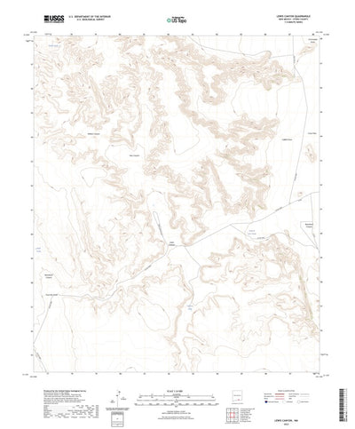 United States Geological Survey Lewis Canyon, NM (2023, 24000-Scale) digital map