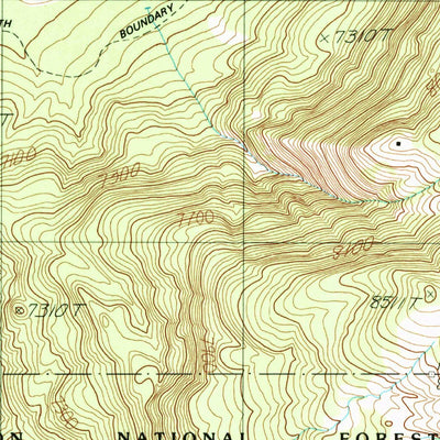 United States Geological Survey Lewis Canyon, WY (1989, 24000-Scale) digital map