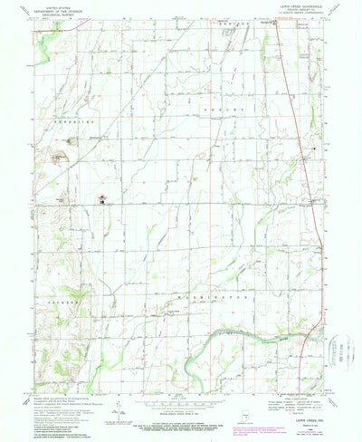 United States Geological Survey Lewis Creek, IN (1968, 24000-Scale) digital map