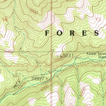 United States Geological Survey Lewis Creek, MT (1988, 24000-Scale) digital map