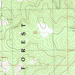 United States Geological Survey Lewis Creek, OR (1990, 24000-Scale) digital map